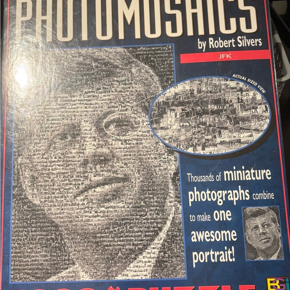 NEW Sealed! Buffalo Games,Photomosaics By Robert Silvers JFK 1000 Piece Puzzle